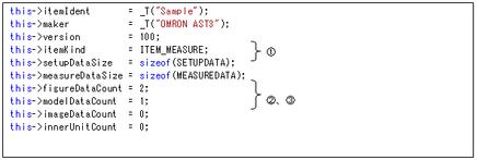 Sample program display example