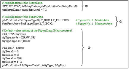 Sample program display example
