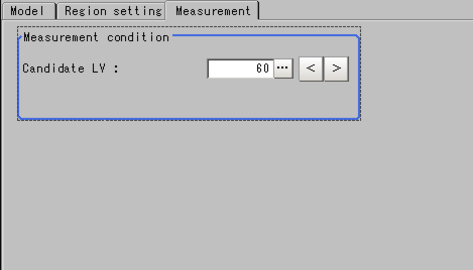 Measurement tab