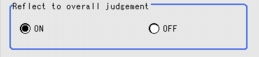 Output Parameter - Reflect to overall judgement area