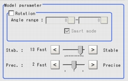 Model - Model parameter area Model - Model parameter area