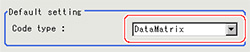 Measurement Parameters - Standard setting area