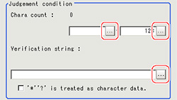 Measurement - "Judgement condition" area