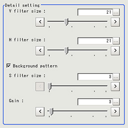 Striped pattern suppression+ - "Detail" area