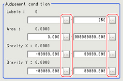 Measurement - "Judgement condition" area