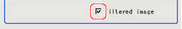 Filter setting - "Contrast emphasis level" area