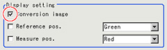 Image conversion settings - "Display setting" area