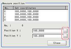 Image conversion settings - "Measurement position setting" area