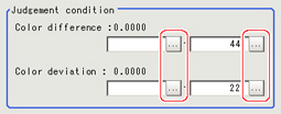 Measurement - "Judgement condition" area