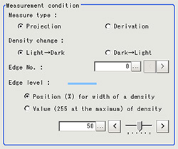 Measurement - "Measurement condition" area